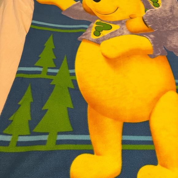 Vintage Disney Winnie the Pooh and tigger super detectives blanket rare - Picture 3 of 4